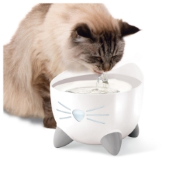 Picture of Catit Pixi Fountain 2.5 Litre W/ Stainless Steel Top- White