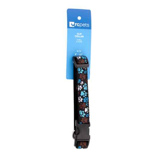 Picture of COLLAR CANINE RC CLIP Adjustable Pitter Patter Chocolate - 3/4in x 9-13in