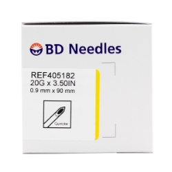 Picture of SPINAL NEEDLE QUINKE 20g x 31/2in - 25's