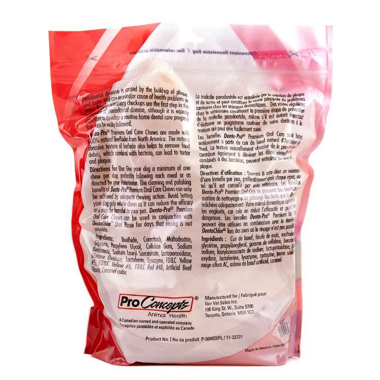 Picture of DENTA PRO PREMIUM ORAL CHEW for DOGS LARGE 18.7oz (530g) - 40s
