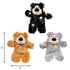Picture of TOY CAT KONG Softies Patch Work Bears - Assorted