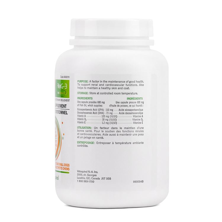 Picture of ALLERG-3 OMEGA 3 FATTY ACID SUPPLEMENT for CATS and SMALL DOGS- 250's