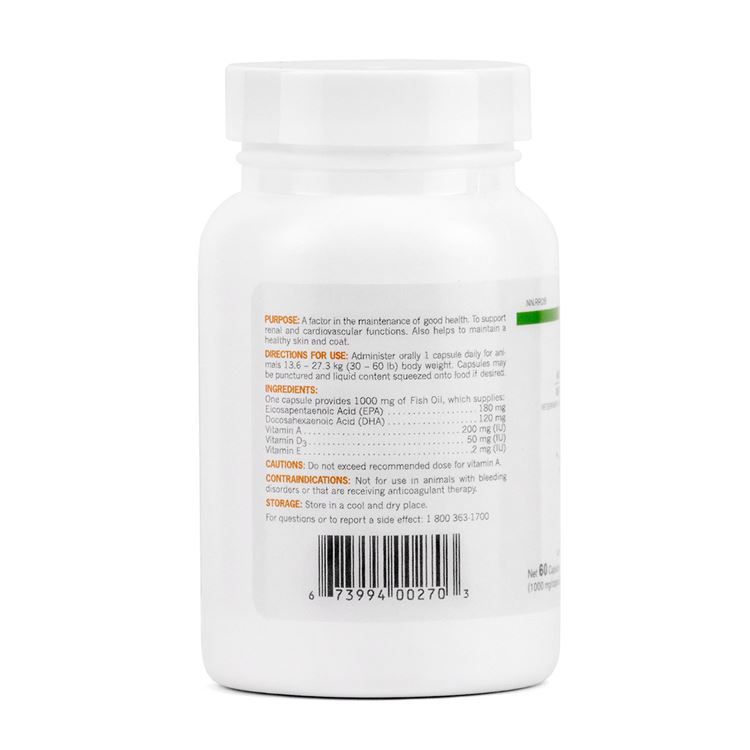 Picture of ALLERG-3 OMEGA 3 FATTY ACID SUPPLEMENT for MEDIUM DOGS - 60's