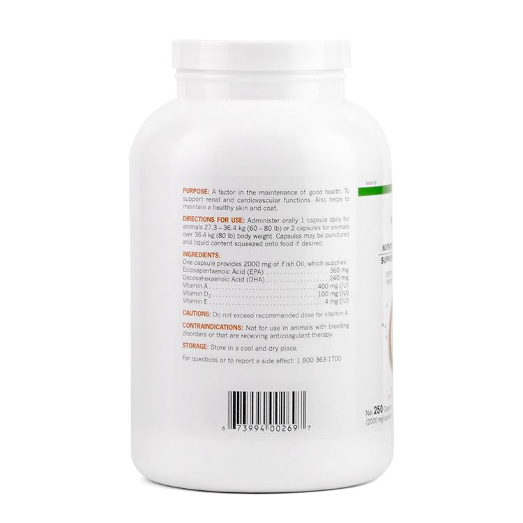 Picture of ALLERG-3 OMEGA 3 FATTY ACID SUPPLEMENT for LARGE DOGS - 250's