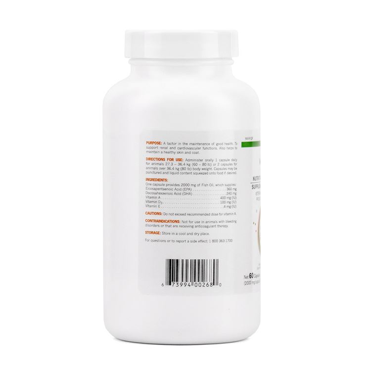 Picture of ALLERG-3 OMEGA 3 FATTY ACID SUPPLEMENT for LARGE DOGS - 60's