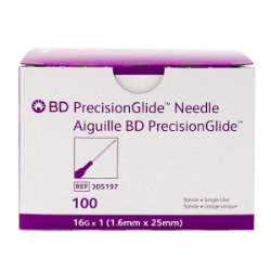 Picture of NEEDLE BD 16g x 1 in - 100`s