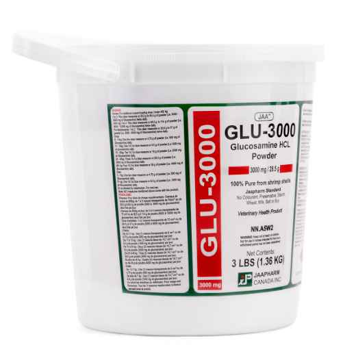 Picture of GLU 3000 GLUCOSAMINE HCL POWDER 3000mg/28.5g - 1.36kg / 3 lb