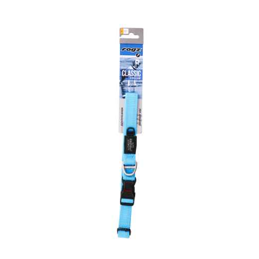 Picture of COLLAR CANINE ROGZ UTILITY FANBELT Turquoise - 3/4in x 13-22in