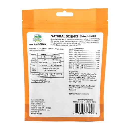 Picture of OXBOW NATURAL SCIENCE SKIN & COAT SUPPORT - 120g/4.2oz