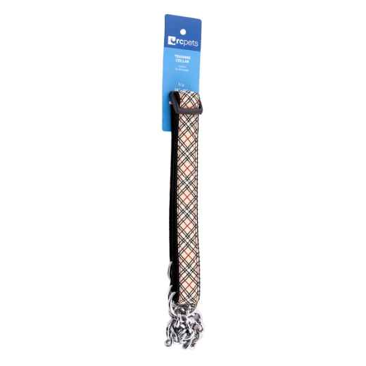 Picture of COLLAR CANINE RC TRAINING Adjustable Tan Tartan - 1in x 18-26in