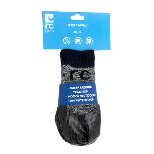 Picture of PAWks CANINE SPORT ANTI SLIP SOCKS Charcoal Heather Medium - 4/pk