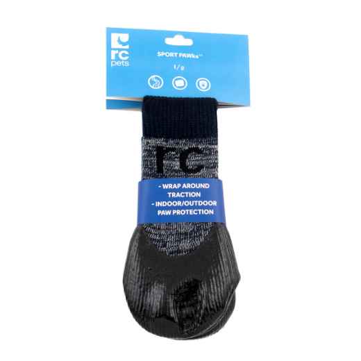 Picture of PAWks CANINE SPORT ANTI SLIP SOCKS Charcoal Heather Large - 4/pk