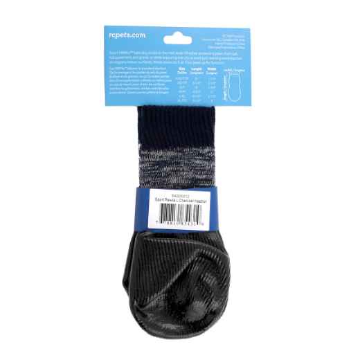 Picture of PAWks CANINE SPORT ANTI SLIP SOCKS Charcoal Heather Large - 4/pk