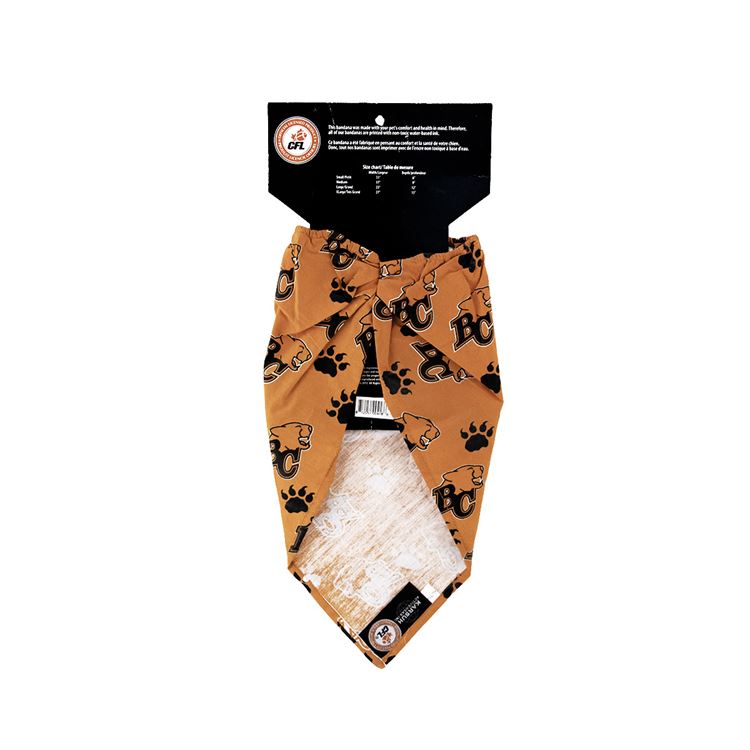 Picture of BANDANA CFL GEAR BC Lions logo - X Large
