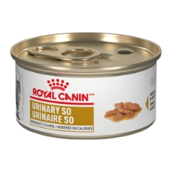 Picture of Royal Canin Veterinary Diet URINARY SO Moderate Calorie Morsels In Gravy Wet Cat Food - 24 X 85gm cans