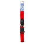 Picture of COLLAR CANINE ROGZ UTILITY LANDING STRIP Red - 1- 5/8in x 19.5-31.5in