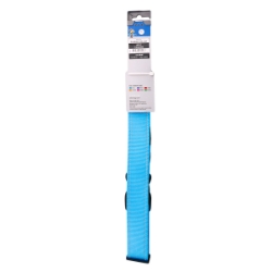 Picture of COLLAR CANINE ROGZ UTILITY LANDING STRIP Turquoise - 1- 5/8in x 19.5-31.5in