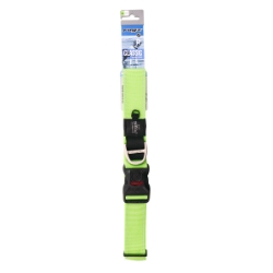 Picture of COLLAR CANINE ROGZ UTILITY LANDING STRIP Lime Green - 1- 5/8in x 19.5-31.5in