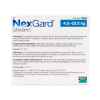 Picture of NEXGARD CHEWABLE TAB BLUE 28.3mg for Dogs 4.6 - 10.9kg - 3's (su 10)