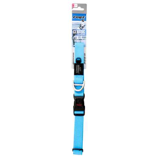 Picture of COLLAR CANINE ROGZ UTILITY LUMBERJACK Turquoise - 1in x 17-27.5in