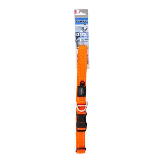 Picture of COLLAR CANINE ROGZ UTILITY LUMBERJACK Orange - 1in x 17-27.5in