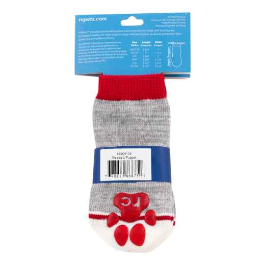 Picture of PAWks CANINE ANTI SLIP SOCKS Puppet Large - 4/pk