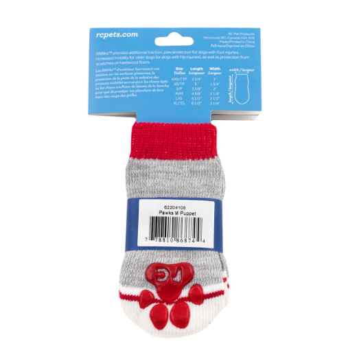 Picture of PAWks CANINE ANTI SLIP SOCKS Puppet Medium - 4/pk