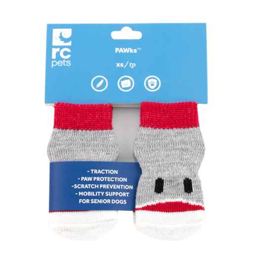 Picture of PAWks CANINE ANTI SLIP SOCKS Puppet  X Small - 4/pk