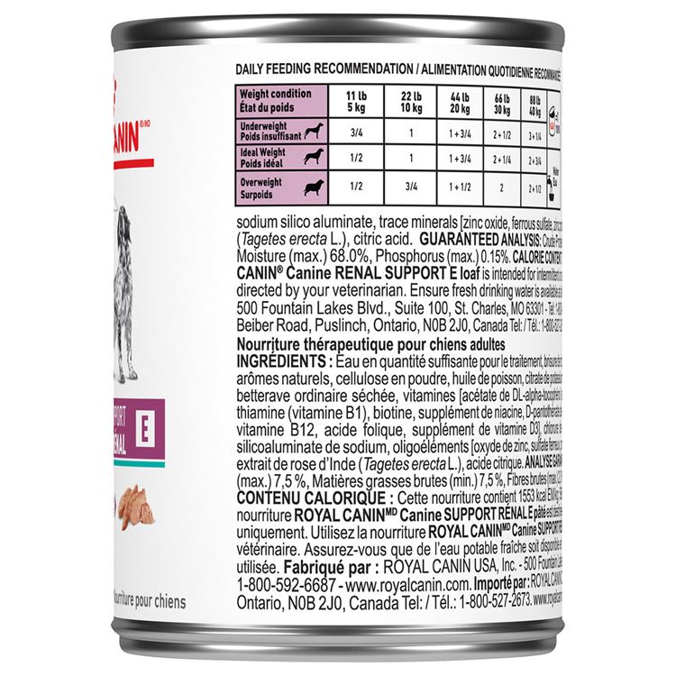 Picture of CANINE RC RENAL SUPPORT E LOAF - 12 x 385gm cans