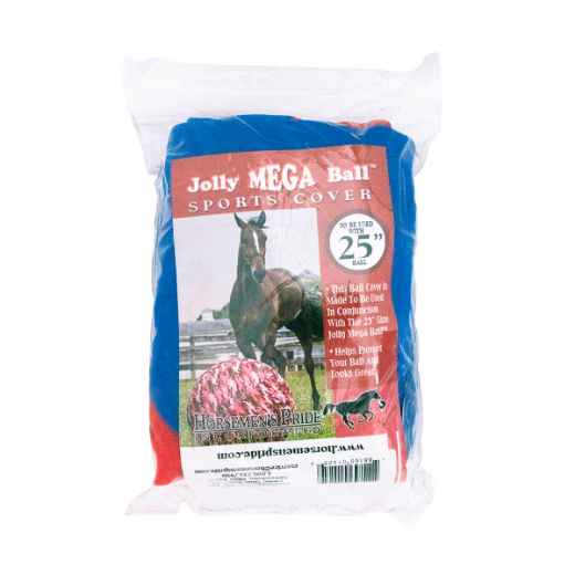 Picture of JOLLY BALL EQUINE JOLLY MEGA BALL Cover Red/Blue Soccer Ball - 25in