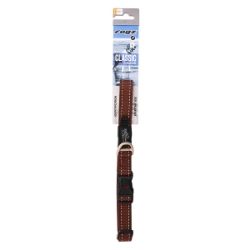 Picture of COLLAR CANINE ROGZ UTILITY FANBELT Chocolate - 3/4in x 13-22in