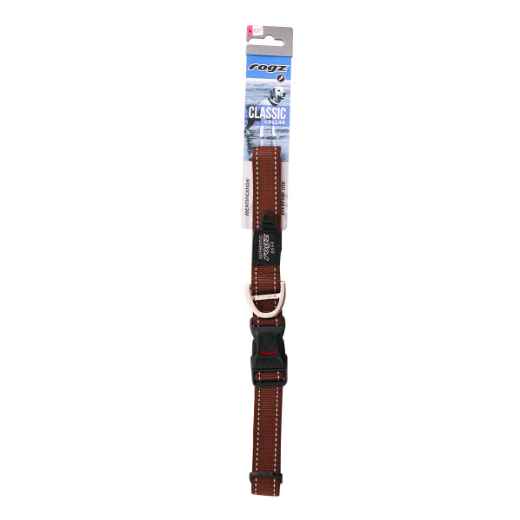 Picture of COLLAR CANINE ROGZ UTILITY LUMBERJACK Chocolate - 1in x 17-27.5in