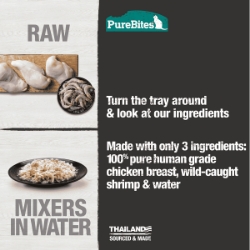 Picture of FELINE PUREBITES CHICKEN BREAST & WILD SHRIMP in WATER - 12 x 1.76oz/50g