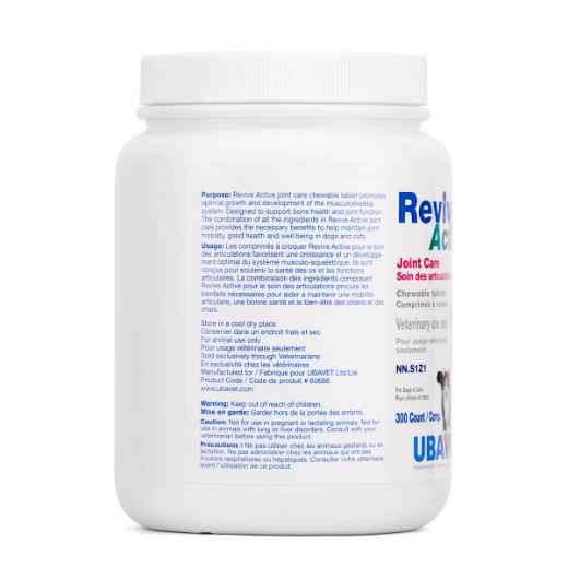 Picture of UBAVET REVIVE ACTIVE JOINT CARE CHEWABLE TABS - 300ct