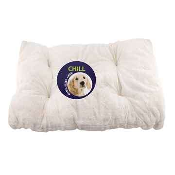 Picture of PET MAT UNLEASHED CHILL GUSSET PLUSH Cream - 19in x 12in