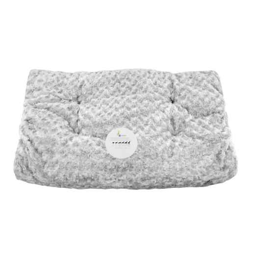 Picture of PET MAT UNLEASHED CHILL GUSSET PLUSH Silver - 48in x 30in