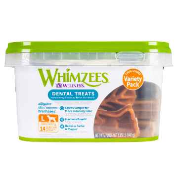Show details for TREAT CANINE Whimzees Variety Pack Large  - 14/pc Picture of TREAT CANINE Whimzees Variety Pack Large  - 14/pc