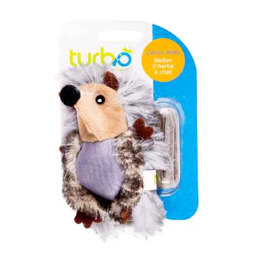 Picture of TOY CAT TURBO CATNIP BELLY CRITTER Hedgehog(81024)- 6.5in