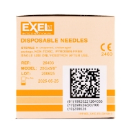 Picture of NEEDLE DISPOSABLE EXEL 25g x 5/8in (PH) - 100s
