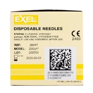 Picture of NEEDLE DISPOSABLE EXEL 20g x 1in (PH) - 100s