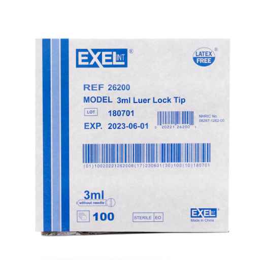 Picture of SYRINGE EXEL 3cc LL - 100s