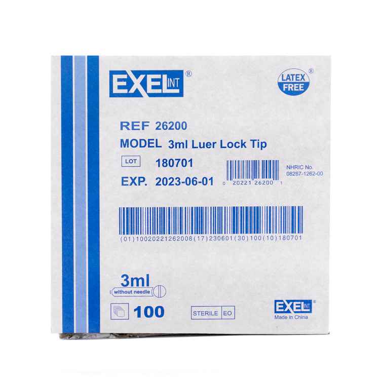 Picture of SYRINGE EXEL 3cc LL - 100s