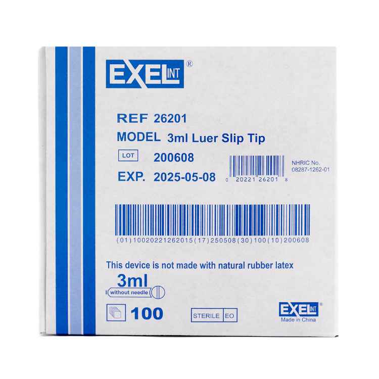 Picture of SYRINGE EXEL 3cc LS - 100s
