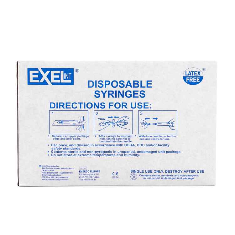 Picture of SYRINGE EXEL 3cc LS - 100s