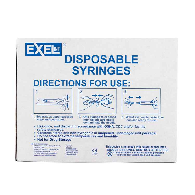 Picture of SYRINGE EXEL 5cc LL - 100s
