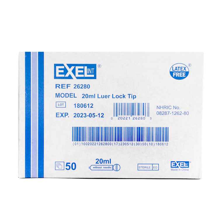 Picture of SYRINGE EXEL 20cc LL - 50s