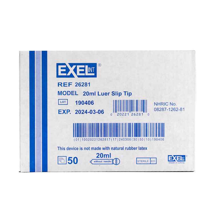 Picture of SYRINGE EXEL 20cc LS ECCENTRIC - 50s
