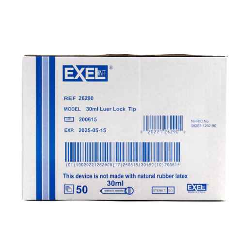 Picture of SYRINGE EXEL 30cc LL - 50s