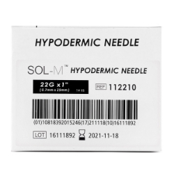 Picture of NEEDLE HYPO SOL-M 22g x 1in - 100s