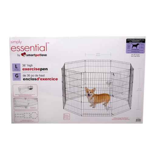 Picture of EXERCISE PEN Simply Essential BLACK Large - 8 panels 24inW x 36inH